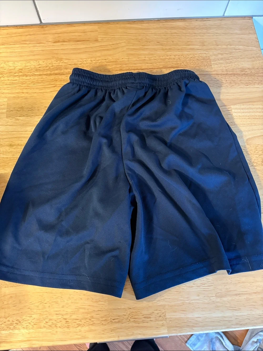 Boys Athletic Elastic Waist Shorts - Navy